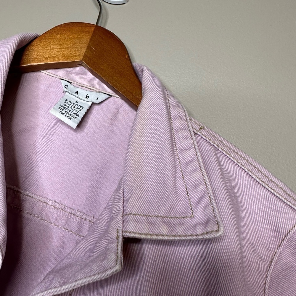 Cabi Lilac Purple Denim Jacket - Picture 4 of 6